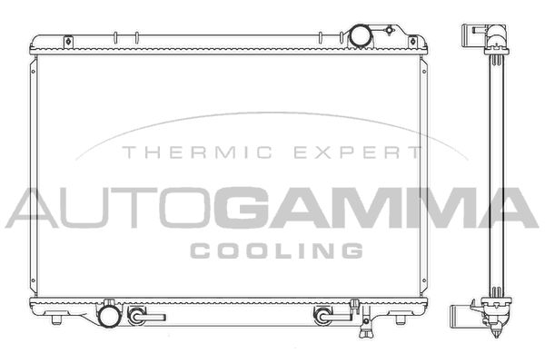 102374 AUTOGAMMA Радиатор, охлаждение двигателя