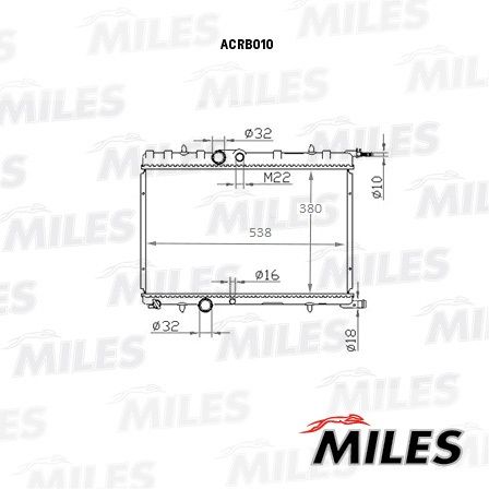 ACRB010 MILES Радиатор, охлаждение двигателя