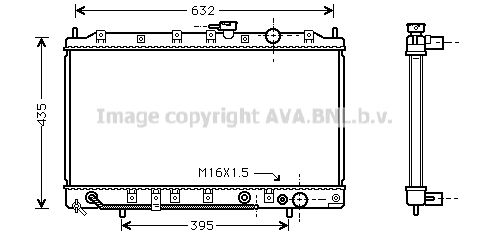 MT2128 AVA QUALITY COOLING Радиатор, охлаждение двигателя