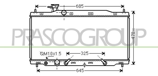 HD828R004 PRASCO Радиатор, охлаждение двигателя