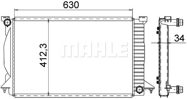 CR1421000S MAHLE Радиатор, охлаждение двигателя