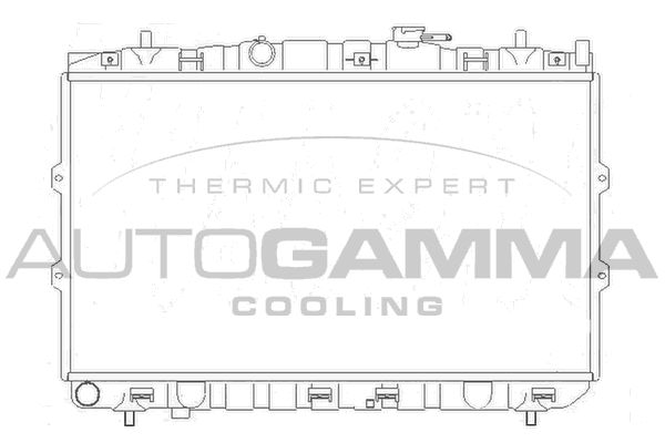 104474 AUTOGAMMA Радиатор, охлаждение двигателя