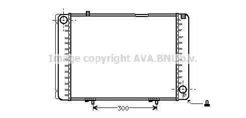 MS2134 AVA QUALITY COOLING Радиатор, охлаждение двигателя