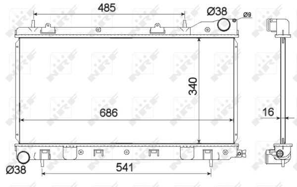 WG1722436 WILMINK GROUP Радиатор, охлаждение двигателя