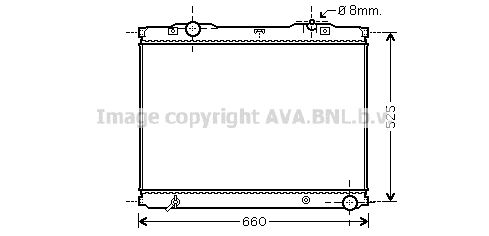 KA2055 AVA QUALITY COOLING Радиатор, охлаждение двигателя