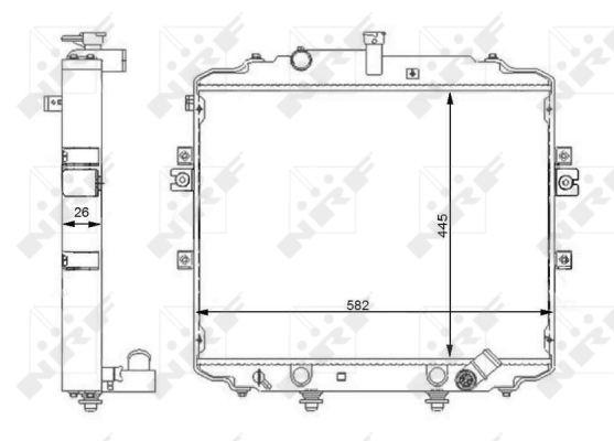 WG1723638 WILMINK GROUP Радиатор, охлаждение двигателя