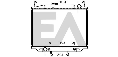 31R18181 EACLIMA Радиатор, охлаждение двигателя