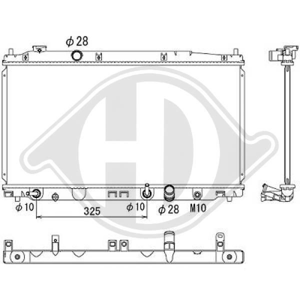 DCM2199 DIEDERICHS Радиатор, охлаждение двигателя