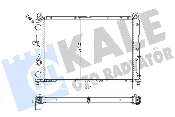 101898 KALE OTO RADYATÖR Радиатор, охлаждение двигателя