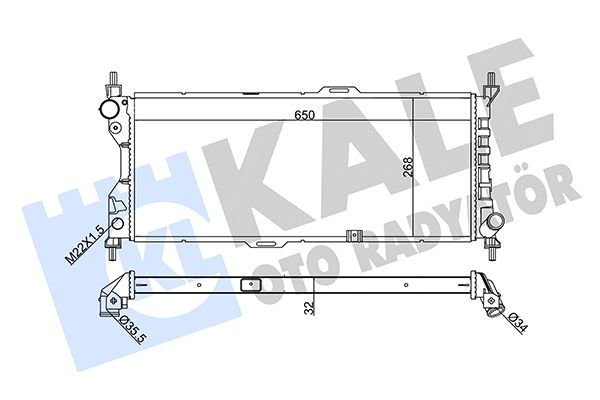 372600 KALE OTO RADYATÖR Радиатор, охлаждение двигателя