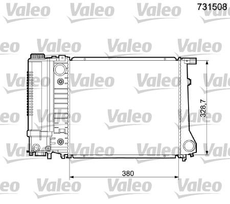 731508 VALEO Радиатор, охлаждение двигателя