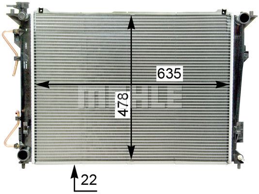 WG2182549 WILMINK GROUP Радиатор, охлаждение двигателя