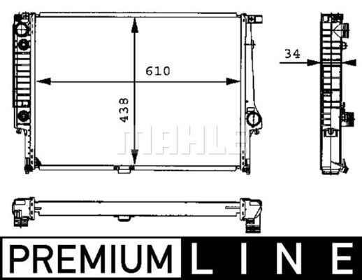 CR326000P MAHLE Радиатор, охлаждение двигателя