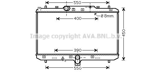 SZA2086 AVA QUALITY COOLING Радиатор, охлаждение двигателя