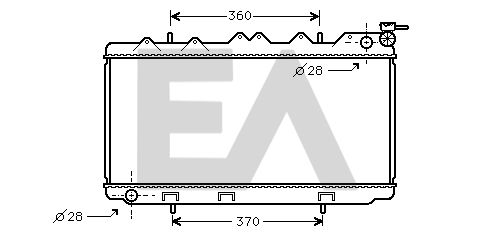 31R18051 EACLIMA Радиатор, охлаждение двигателя