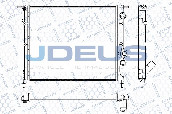 RA0230281 JDEUS Радиатор, охлаждение двигателя