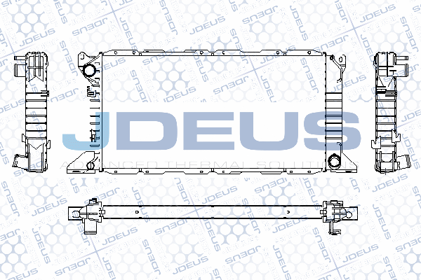 RA0120880 JDEUS Радиатор, охлаждение двигателя