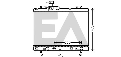 31R69064 EACLIMA Радиатор, охлаждение двигателя