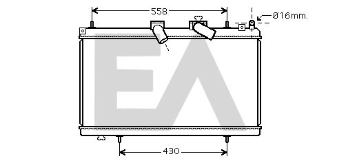 31R55051 EACLIMA Радиатор, охлаждение двигателя