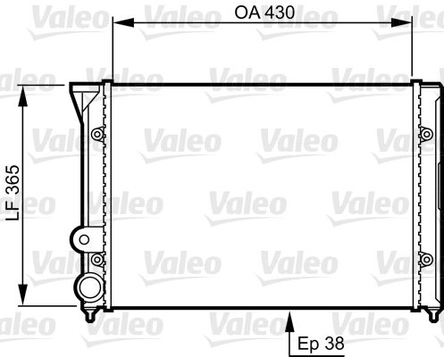 731401 VALEO Радиатор, охлаждение двигателя