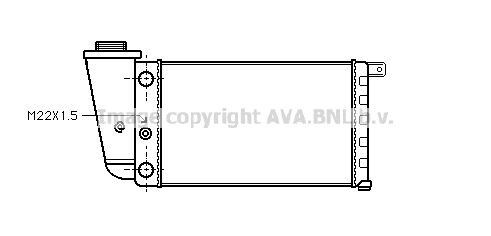 FTA2097 AVA QUALITY COOLING Радиатор, охлаждение двигателя