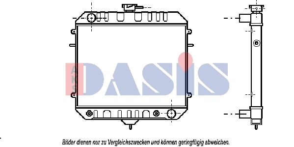 150038N AKS DASIS Радиатор, охлаждение двигателя