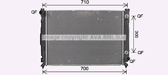 AI2431 AVA QUALITY COOLING Радиатор, охлаждение двигателя