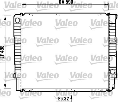 732369 VALEO Радиатор, охлаждение двигателя