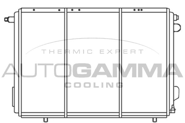 100034 AUTOGAMMA Радиатор, охлаждение двигателя