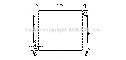 AU2067 AVA QUALITY COOLING Радиатор, охлаждение двигателя