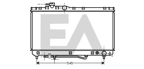 31R71150 EACLIMA Радиатор, охлаждение двигателя