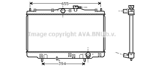 HD2070 AVA QUALITY COOLING Радиатор, охлаждение двигателя