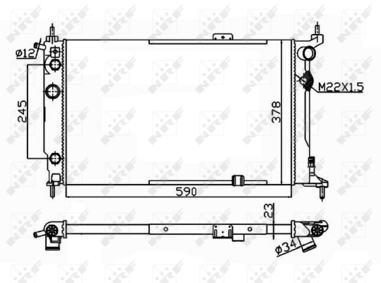 WG1722836 WILMINK GROUP Радиатор, охлаждение двигателя