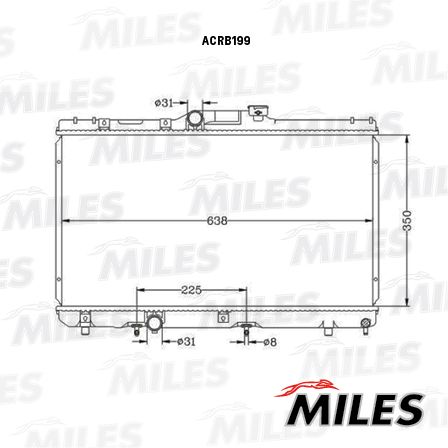 ACRB199 MILES Радиатор, охлаждение двигателя