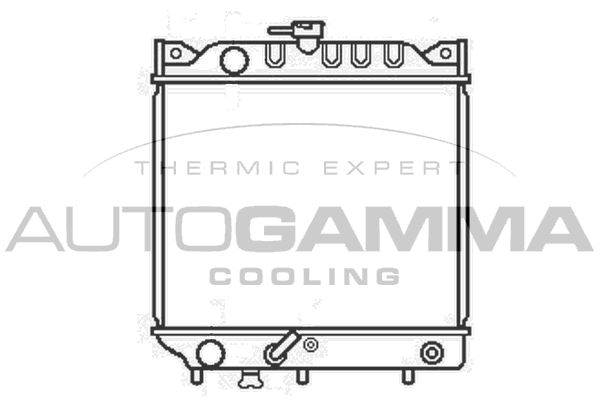 102329 AUTOGAMMA Радиатор, охлаждение двигателя