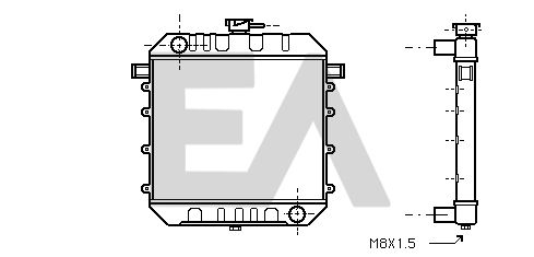 31R54012 EACLIMA Радиатор, охлаждение двигателя