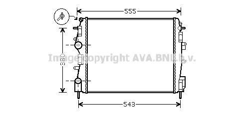 RTA2399 AVA QUALITY COOLING Радиатор, охлаждение двигателя