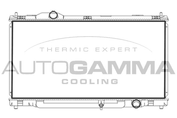 107962 AUTOGAMMA Радиатор, охлаждение двигателя
