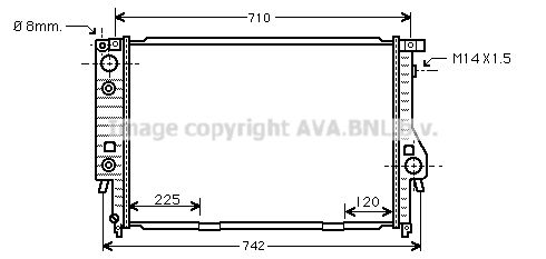 BW2145 AVA QUALITY COOLING Радиатор, охлаждение двигателя