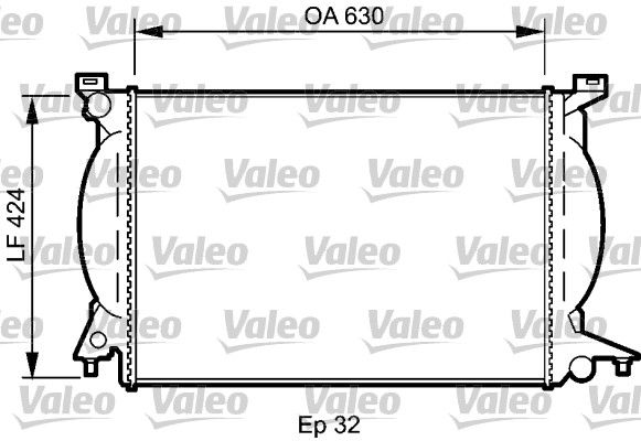 735024 VALEO Радиатор, охлаждение двигателя