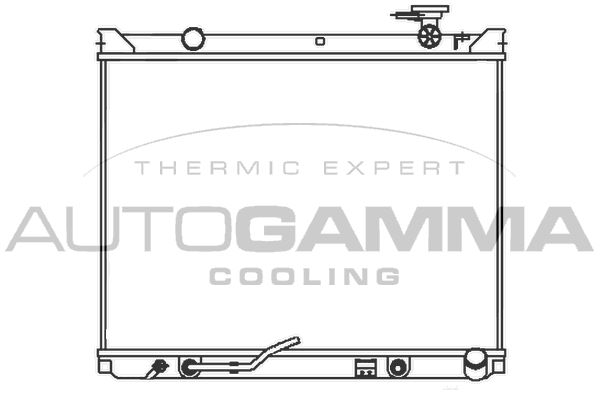 107329 AUTOGAMMA Радиатор, охлаждение двигателя