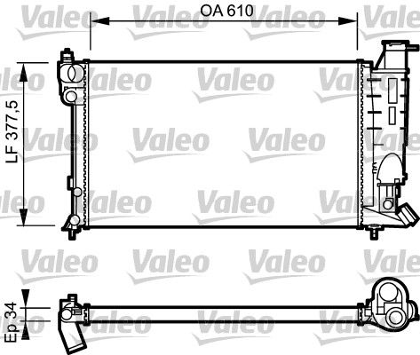 730508 VALEO Радиатор, охлаждение двигателя