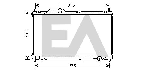 31R71229 EACLIMA Радиатор, охлаждение двигателя