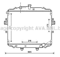 HY2251 AVA QUALITY COOLING Радиатор, охлаждение двигателя