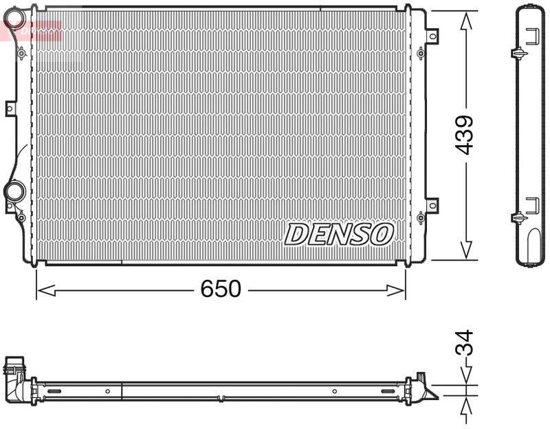 DRM32041 DENSO Радиатор, охлаждение двигателя