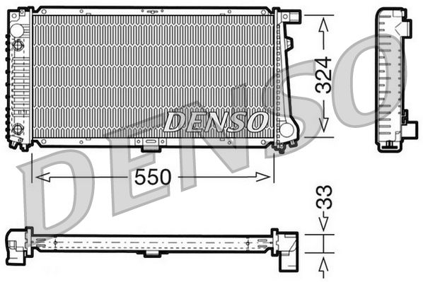 DRM05059 DENSO Радиатор, охлаждение двигателя