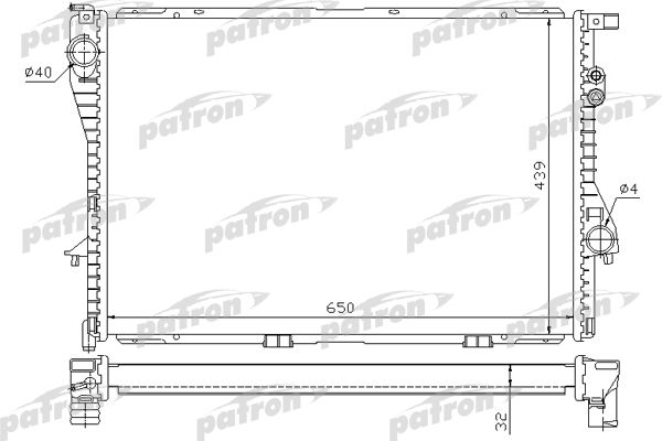 PRS3388 PATRON Радиатор, охлаждение двигателя