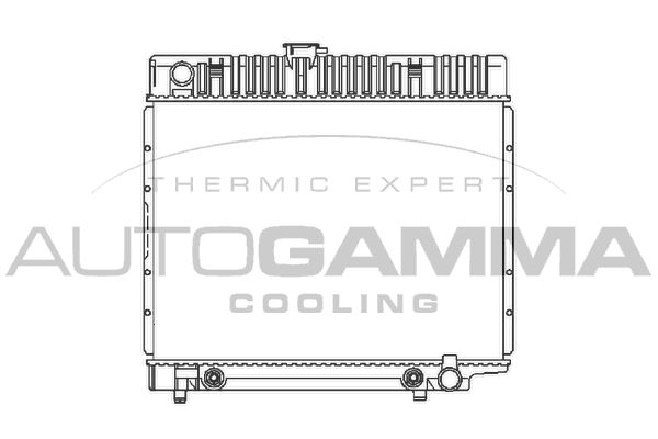100535 AUTOGAMMA Радиатор, охлаждение двигателя
