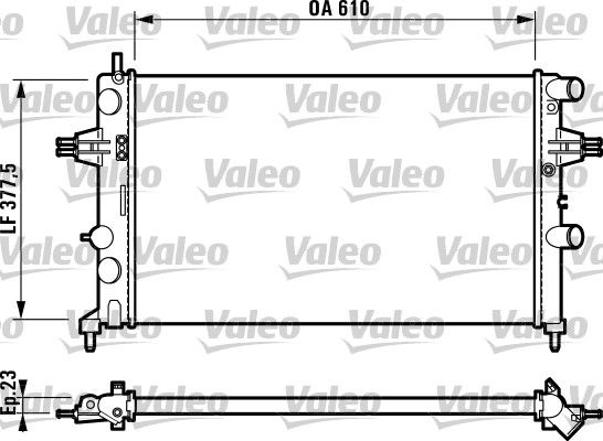 732551 VALEO Радиатор, охлаждение двигателя