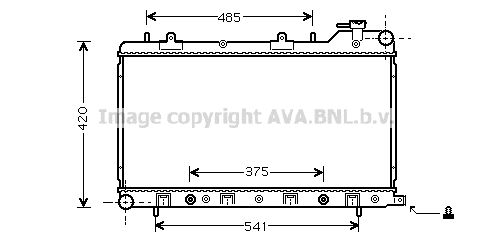 SU2046 AVA QUALITY COOLING Радиатор, охлаждение двигателя